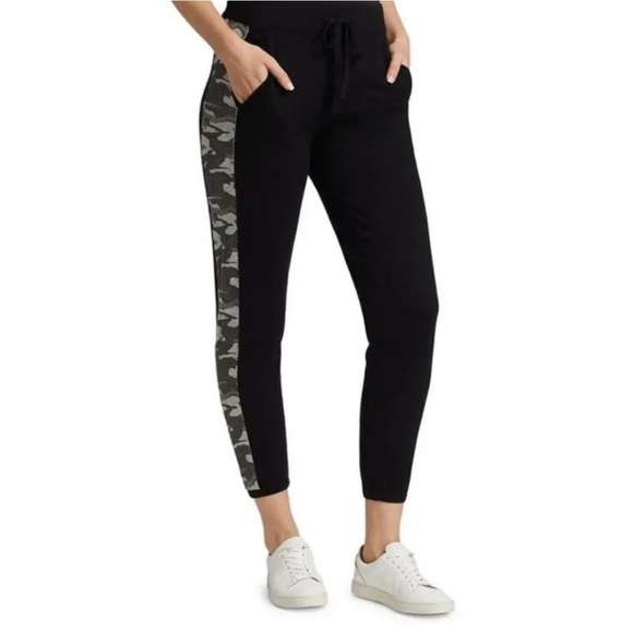 MONROW Camo cashmere blend soft sweatpants - Picture 1 of 7